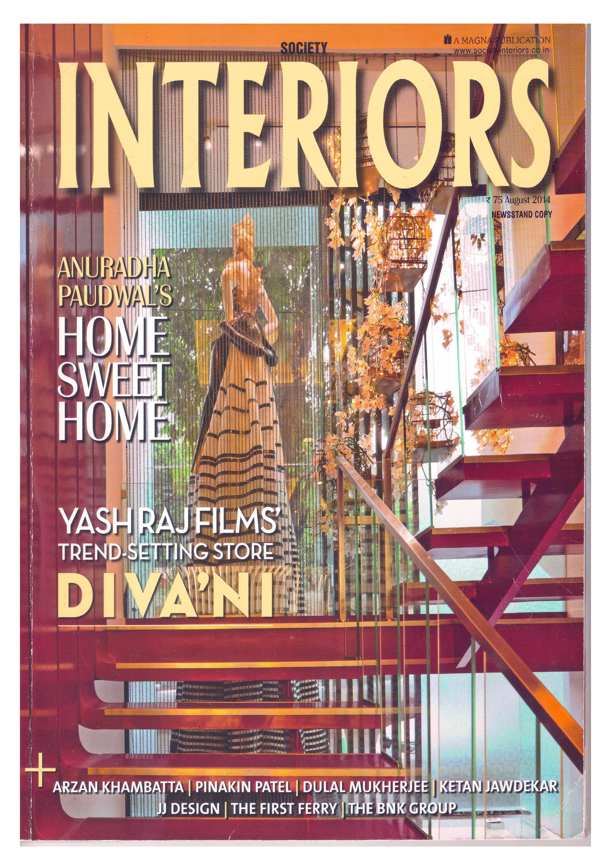 Society Interiors Cover - August 2014